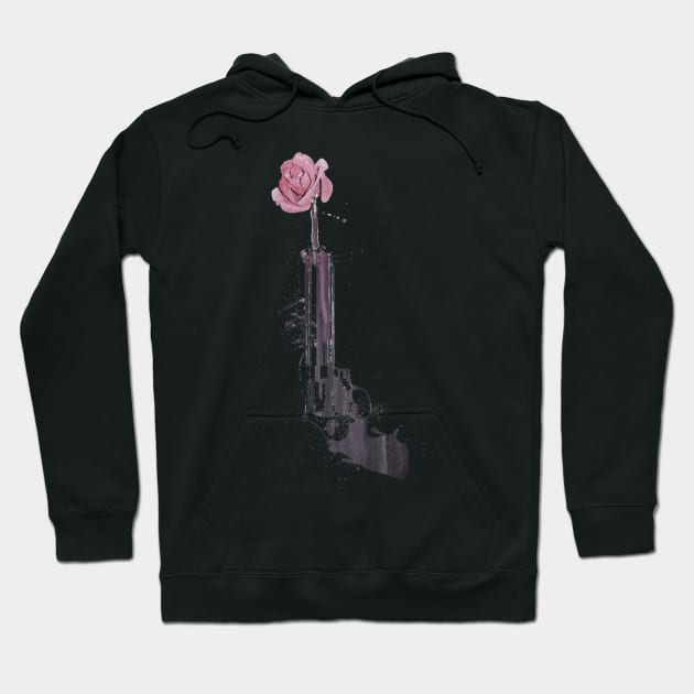 guns n flower Hoodie by DrTigrou